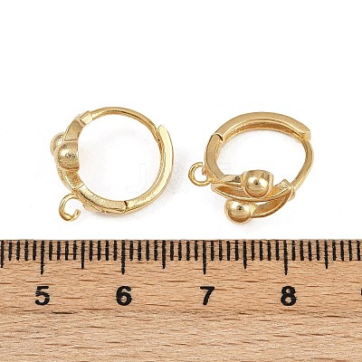Brass Hoop Earring Findings KK-P310-32G-1