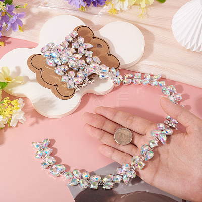 1 Yard Iron Rhinestone Strass Chains FIND-PJ0001-42-1