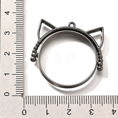Alloy Open Back Bezel Pendants PALLOY-I223-06B-1