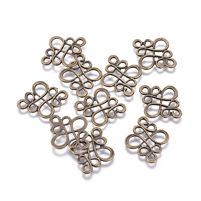 Tibetan Style Links connectors X-TIBE-4876-AB-NR-1