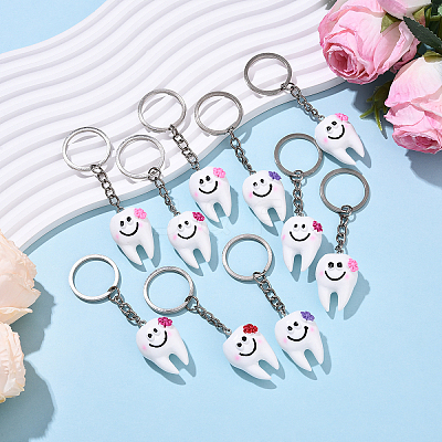 10Pcs Resin Keychain KEYC-YW00211-1