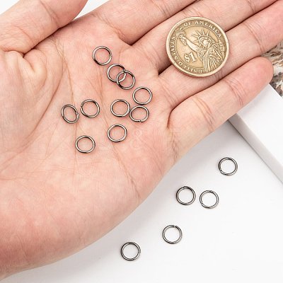 Brass Open Jump Rings JRC8MM-B-1