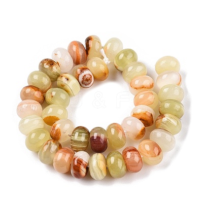 Natural Golden Silk Jade Beads Strands G-T138-77-1