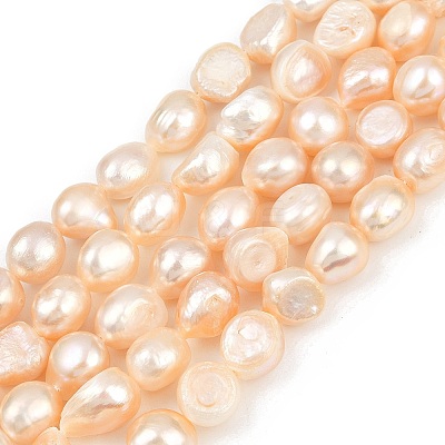 Natural Cultured Freshwater Pearl Beads Strands PEAR-P064-20K-01C-1