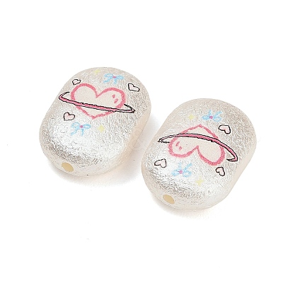 Textured Opaque Acrylic Beads AC-CBA36B6-09A-1