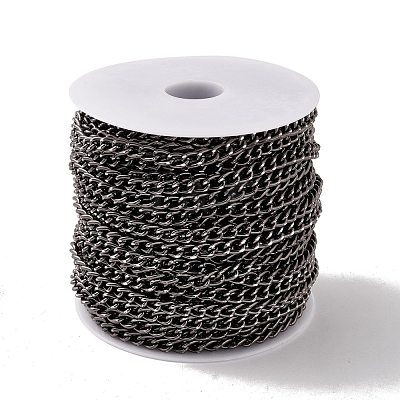 Oval Oxidation Aluminum Curb Chains CHA-G001-10EB-1