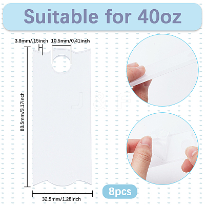 8Pcs Acrylic Heat Transfer Big Pendants FIND-SP0003-10C-1