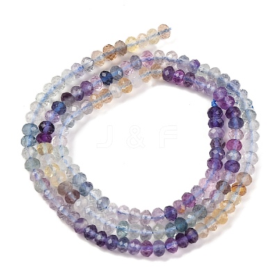 Natural Fluorite Beads Strands G-F770-D08-03-1