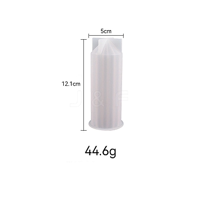 3D Striped Pillar DIY Food Grade Silicone Candle Molds PW-WG39552-01-1