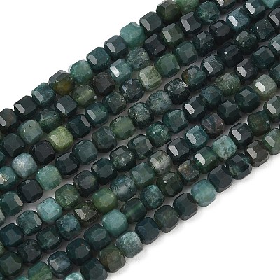 Natural Moss Agate Beads Strands G-F797-A21-01-1