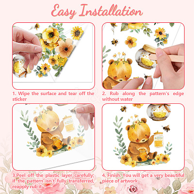 3 Sheets 3 Styles PVC Waterproof Decorative Stickers DIY-WH0404-111-1