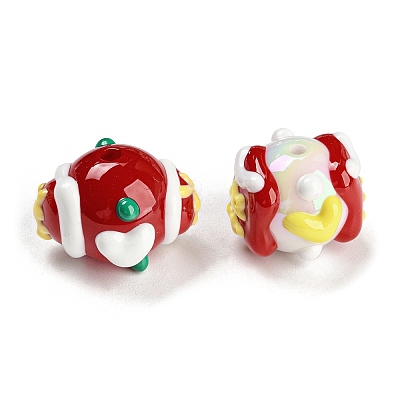 Hand Painted Acrylic with Enamel Beads MACR-K354-11-1