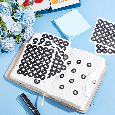 Round Dot PVC Decorative Stickers DIY-WH0423-011-1