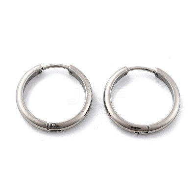 201 Stainless Steel Hoop Earrings LS-EJEW-P304-15B-P-1
