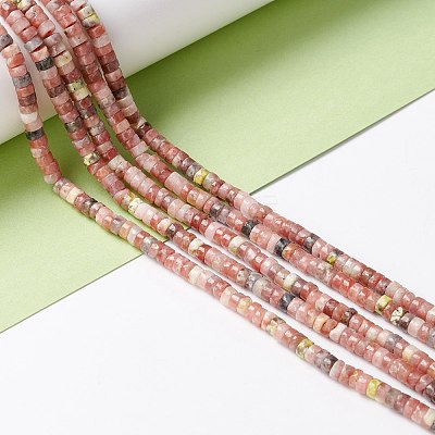Natural Plum Blossom Jasper Beads Strands G-A201-A06-1