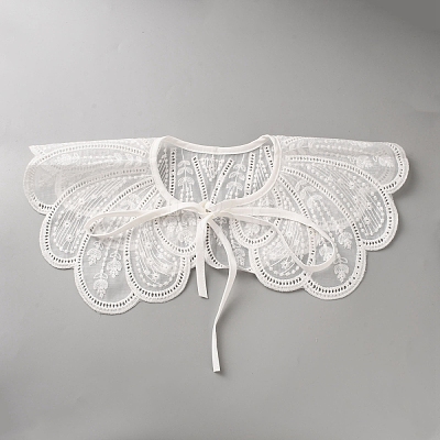 Polyester Embroidery Lady's Collars AJEW-A070-01-1