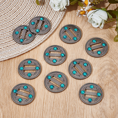 10Pcs Alloy Plastic Buckles FIND-CY0001-90-1