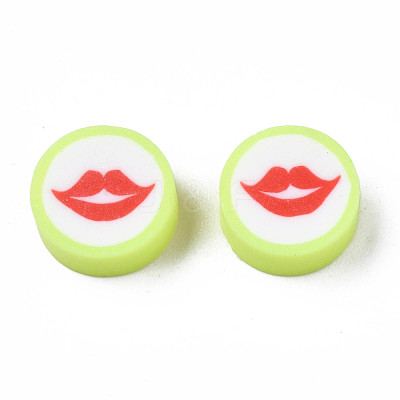 Handmade Polymer Clay Beads CLAY-N011-44A-10-1