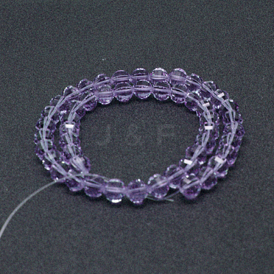 Faceted Round Imitation Austrian Crystal Bead Strands G-M182-10mm-04A-1
