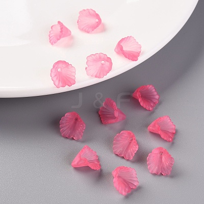 Frosted Acrylic Bead Caps MACR-S371-10A-704-1