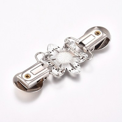 Retro Alloy Cardigan Clips JEWB-WH0009-46-1