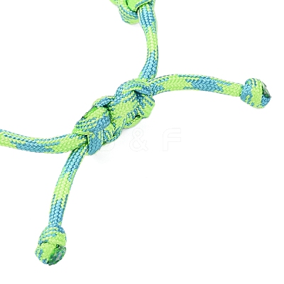 5Pcs 7 Inner Cores Polyester & Spandex Cord Braided Bracelets for Men Women BJEW-JB12571-1