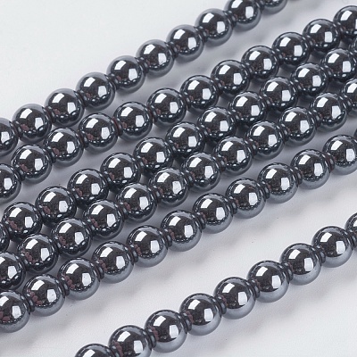 Non-Magnetic Synthetic Hematite Beads Strands G-H1072-1-1