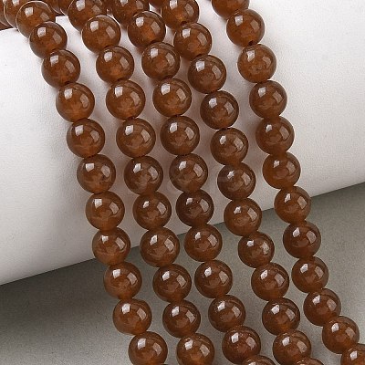 Dyed Natural White Jade Beads Strands GG-CBA9281-B02-6mm-1