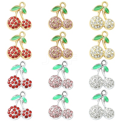 15Pcs 3 Colors Rack Plating Alloy Pendants FIND-YW0009-86A-1