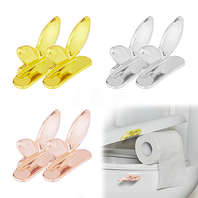 6Pcs 3 Colors Plastic Toilet Lid Handle FIND-FH0009-34-1