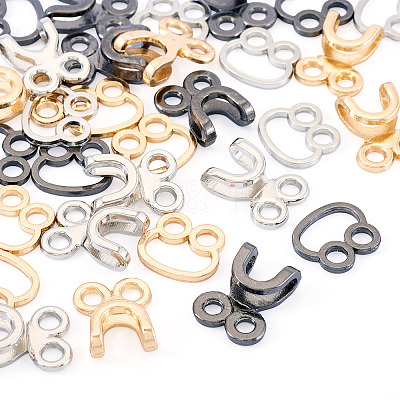 15Sets 3 Colors Alloy Waist Extender Hooks & Eyes Clasps DIY-TA0012-28-1