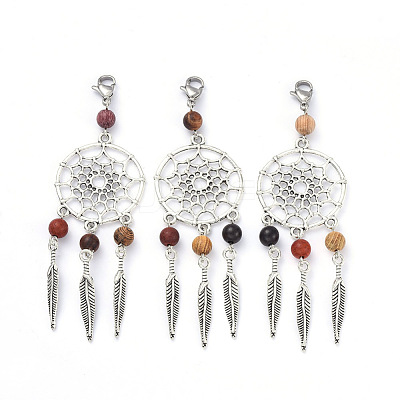 Tibetan Style Alloy Pendants X-HJEW-JM00392-1