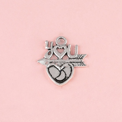Valentine's Day Tibetan Style Alloy Pendants FIND-CJC0019-25F-1