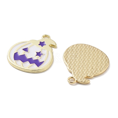 Halloween Theme Rack Plating Alloy Enamel Pendants PALLOY-F311-02G-1