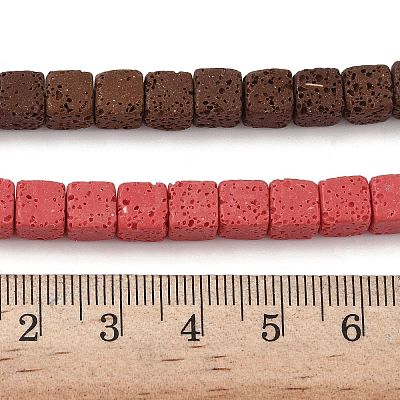 Handmade Porcelain Imitation Lava Rock Beads Strands PORC-P032-01B-M-1