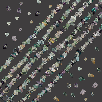 3 Strands Natural Fluorite Beads Strands G-PA0001-37-1