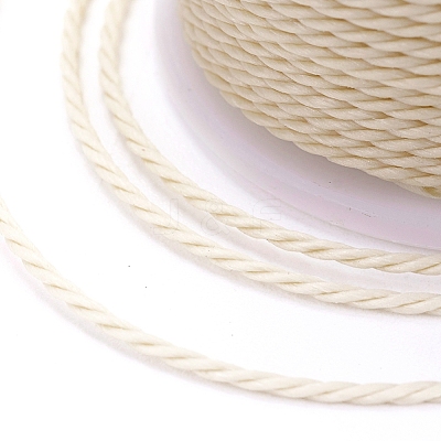 Round Waxed Polyester Cord YC-G006-01-1.0mm-12-1