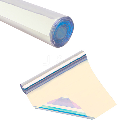 Clear Glitter PVC Vinyl Fabrics DIY-WH0100-A-01-1