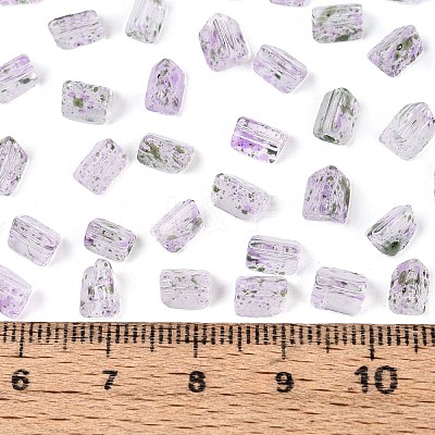 Transparent Spray Painted Glass Seed Beads SEED-L011-10A-20-1