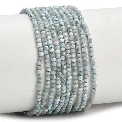 Natural Larimar Beads Strands GG-CBA77FB-B04-2mm-1