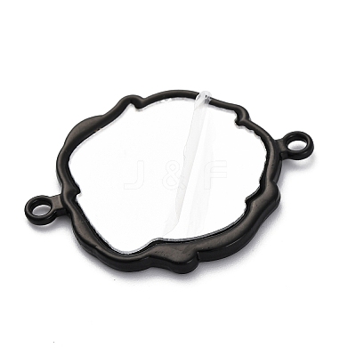 Double-faced Glass Mirror Connector Charms FIND-Z073-01EB-01-1