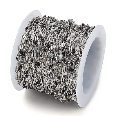 Brass Dapped Chains AJEW-Q153-03P-01-1