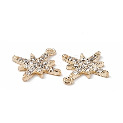 Alloy Crystal Rhinestone Pendants LS-FIND-C019-29KCG-1