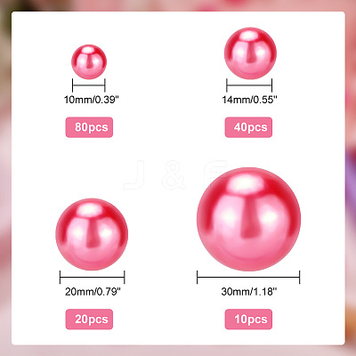 ABS Plastic Imitation Pearl Beads KY-WH0029-02-1
