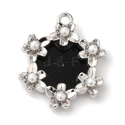 Flower Rack Plating Alloy Pendants FIND-I039-023B-P-1