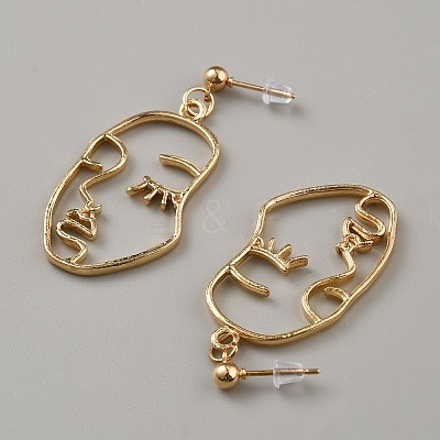 5 Pairs Iron Resin Dangle Earring Sets EJEW-WH20072-003F-G-1