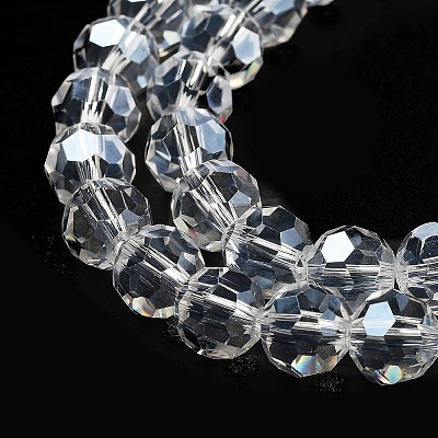 Electroplate Transparent Glass Beads Strands LS-EGLA-A035-T8mm-A19-1