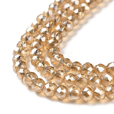 Transparent Electroplate Glass Beads Strands X1-GLAA-H021-01B-PL01-1