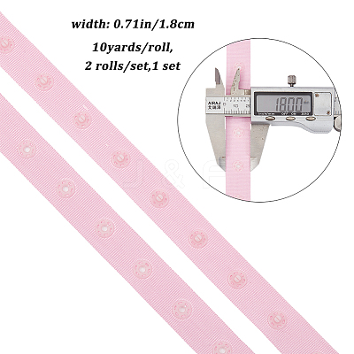 2 Rolls Polyester Ribbons OCOR-GF0002-22-1