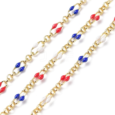 Enamel Oval Link Chains CHC-K014-10G-06-1